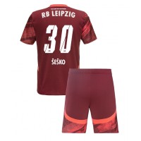 RB Leipzig Benjamin Sesko #30 Bortaställ Barn 2024-25 Korta ärmar (+ Korta byxor)